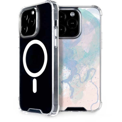 Rose Quartz & Serenity Splatter iPhone 14 Pro MagSafe Case