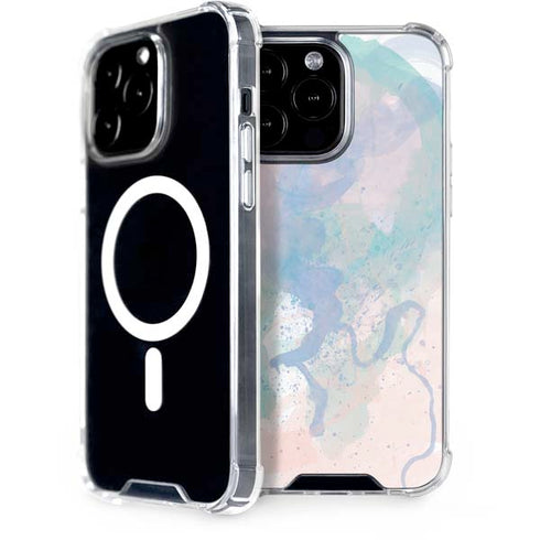 Rose Quartz & Serenity Splatter iPhone 14 Pro Max MagSafe Case