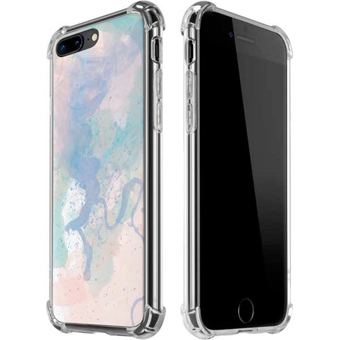 Rose Quartz & Serenity Splatter iPhone 7/8 Plus Clear Case
