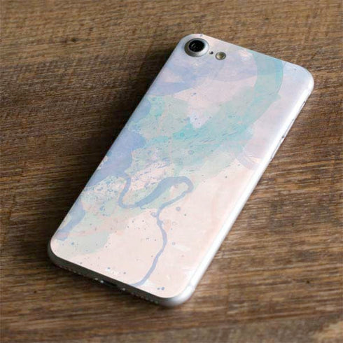 Rose Quartz & Serenity Splatter iPhone 7 Skin