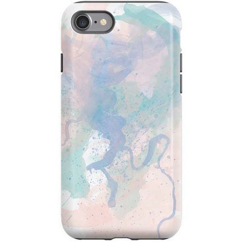 Rose Quartz & Serenity Splatter iPhone SE (2nd & 3rd Gen) Pro Case