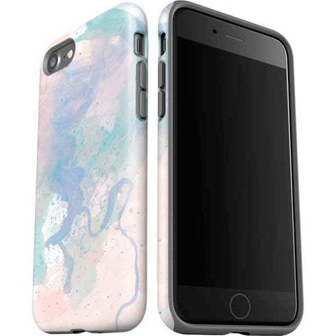 Rose Quartz & Serenity Splatter iPhone SE (2nd & 3rd Gen) Pro Case