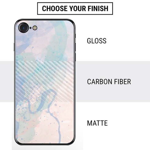 Rose Quartz & Serenity Splatter iPhone SE (2nd & 3rd Gen) Skin