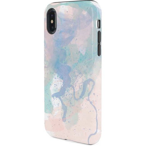 Rose Quartz & Serenity Splatter iPhone X Pro Case
