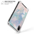 Rose Quartz & Serenity Splatter iPhone XR Clear Case