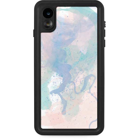 Rose Quartz & Serenity Splatter iPhone XR Waterproof Case