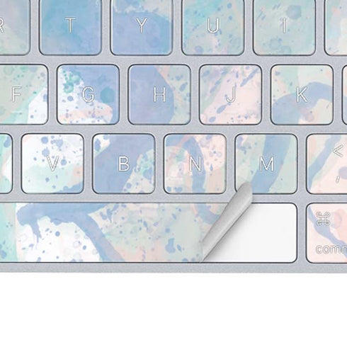 Rose Quartz & Serenity Splatter Magic Keyboard Skin