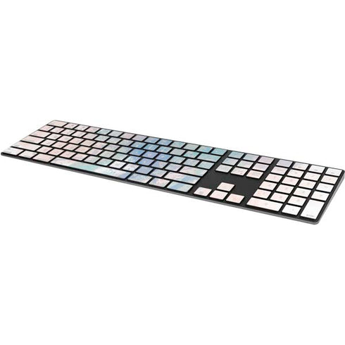 Rose Quartz & Serenity Splatter Magic Keyboard with Numeric Keypad Skin