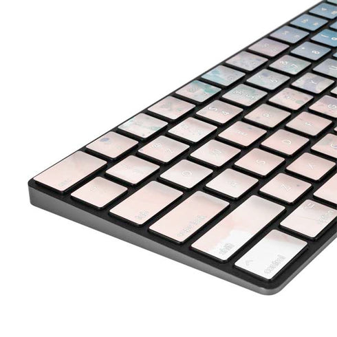 Rose Quartz & Serenity Splatter Magic Keyboard with Numeric Keypad Skin