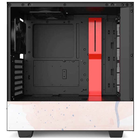 Rose Quartz & Serenity Splatter NZXT H510 Compact ATX Mid-Tower Case Skin