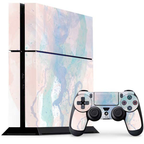 Rose Quartz & Serenity Splatter PS4 Console and Controller Bundle Skin