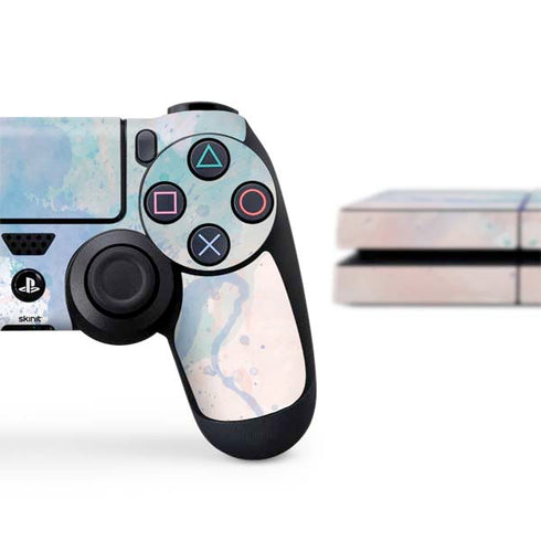 Rose Quartz & Serenity Splatter PS4 Console and Controller Bundle Skin