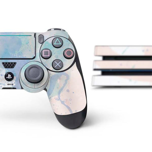 Rose Quartz & Serenity Splatter PS4 Pro Bundle Skin