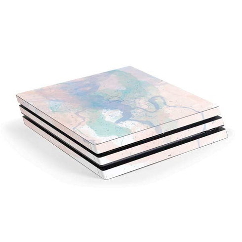Rose Quartz & Serenity Splatter PS4 Pro Console Skin
