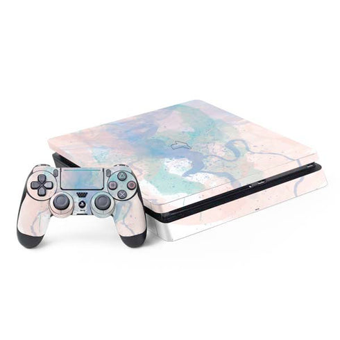 Rose Quartz & Serenity Splatter PS4 Slim Bundle Skin