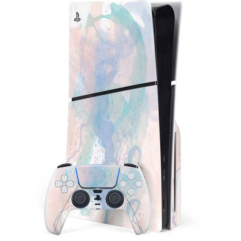 Rose Quartz & Serenity Splatter PS5 Slim Disk Bundle Skin