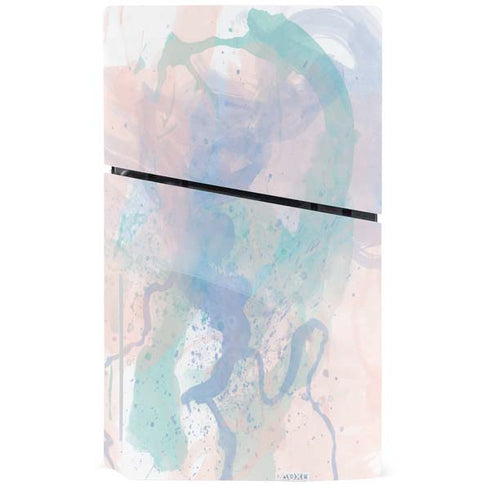 Rose Quartz & Serenity Splatter PS5 Slim Disk Console Skin