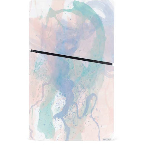 Rose Quartz & Serenity Splatter PS5 Slim Digital Edition Bundle Skin