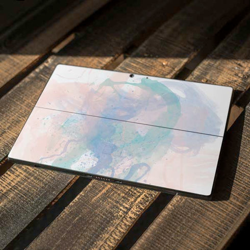 Rose Quartz & Serenity Splatter Surface Pro 7 Skin