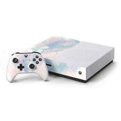 Rose Quartz & Serenity Splatter Xbox One S Console and Controller Bundle Skin