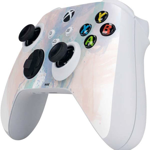 Rose Quartz & Serenity Splatter Xbox Series S Controller Skin