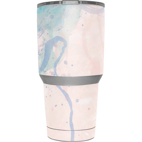 Rose Quartz & Serenity Splatter Yeti 30oz Rambler Tumbler Skin