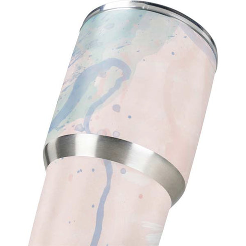 Rose Quartz & Serenity Splatter Yeti 30oz Rambler Tumbler Skin
