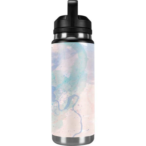 Rose Quartz & Serenity Splatter YETI Rambler 26oz Bottle Skin