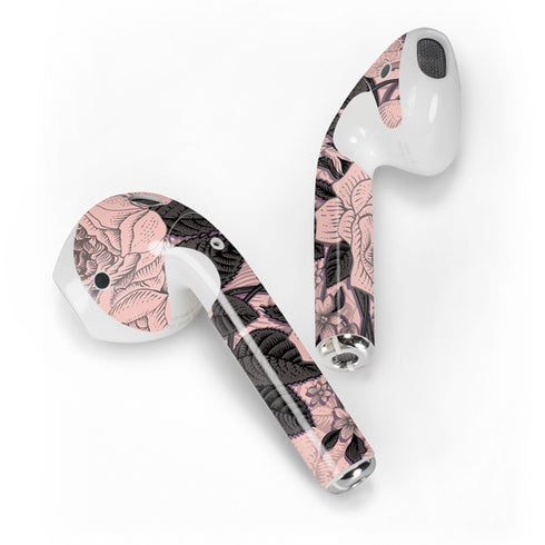Rose Quartz Floral Apple AirPods 2 Skin