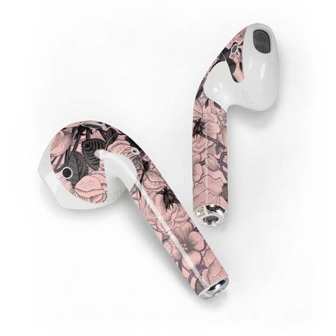 Rose Quartz Floral Apple AirPods Skin