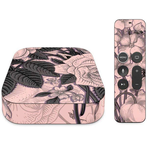 Rose Quartz Floral Apple TV Skin