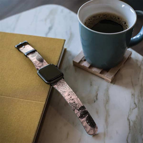 Rose Quartz Floral Apple Watch Band 38-40mm