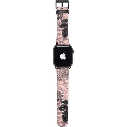 Rose Quartz Floral Apple Watch Band 42-44mm