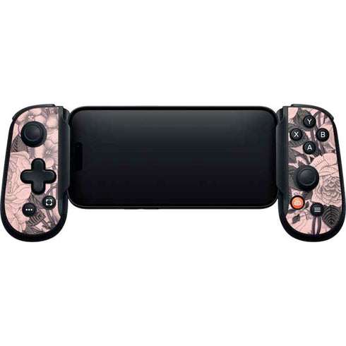 Rose Quartz Floral Backbone One for iPhone Game Controller Skin