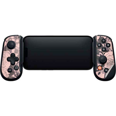 Rose Quartz Floral Backbone One for iPhone Game Controller Skin