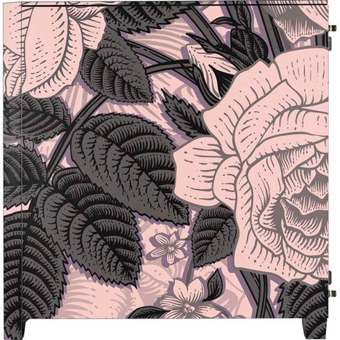 Rose Quartz Floral Corsair 4000D Tempered Glass Mid-Tower ATX Case Skin