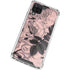 Rose Quartz Floral Galaxy A12 Clear Case