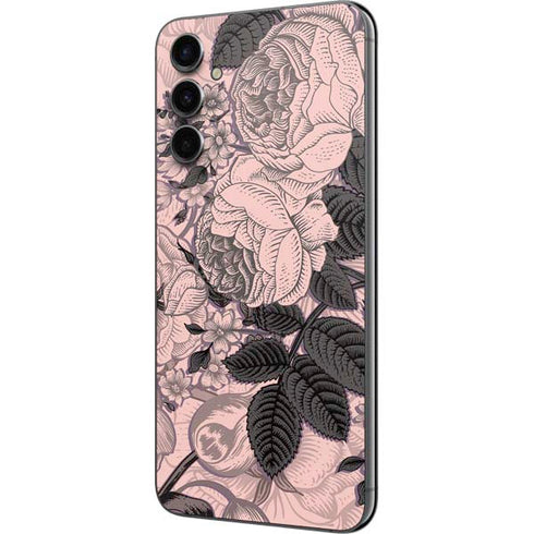 Rose Quartz Floral Galaxy A14 5G Skin