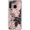 Rose Quartz Floral Galaxy A21 Clear Case