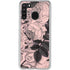 Rose Quartz Floral Galaxy A21 Clear Case
