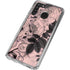 Rose Quartz Floral Galaxy A21 Clear Case