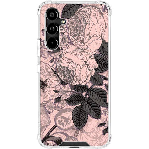 Rose Quartz Floral Galaxy A54 5G Clear Case