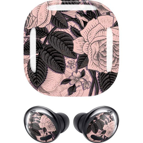 Rose Quartz Floral Galaxy Buds Pro Skin