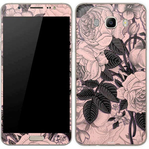Rose Quartz Floral Galaxy J7 Skin