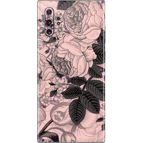 Rose Quartz Floral Galaxy Note 10 Plus Skin