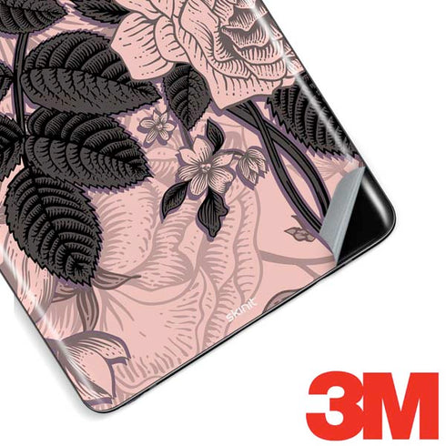 Rose Quartz Floral Galaxy Note 8 Skin