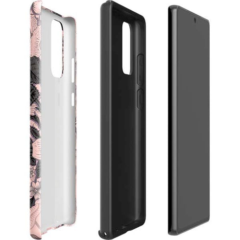 Rose Quartz Floral Galaxy Note20 5G Pro Case