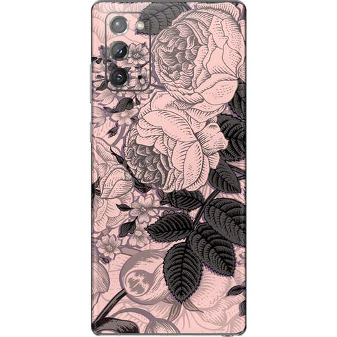 Rose Quartz Floral Galaxy Note20 5G Skin