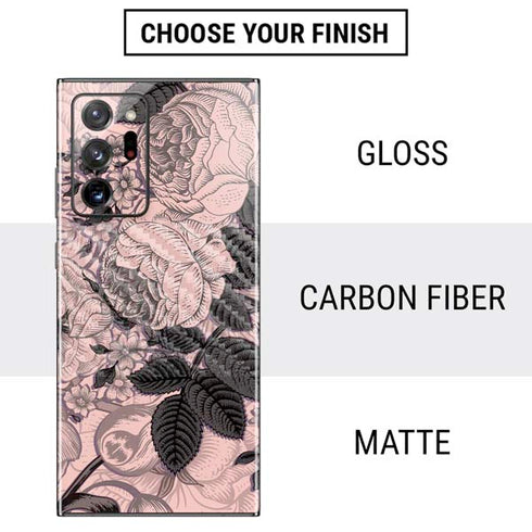 Rose Quartz Floral Galaxy Note20 Ultra 5G Skin