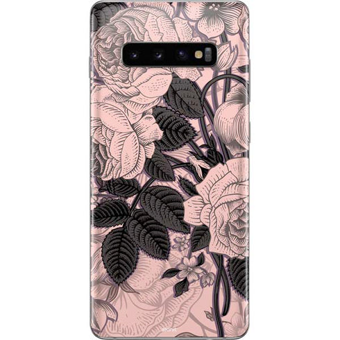 Rose Quartz Floral Galaxy S10 Plus Skin
